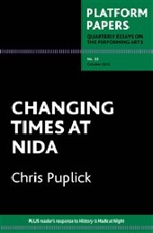 Platform Papers 33: Changing Times at NIDA