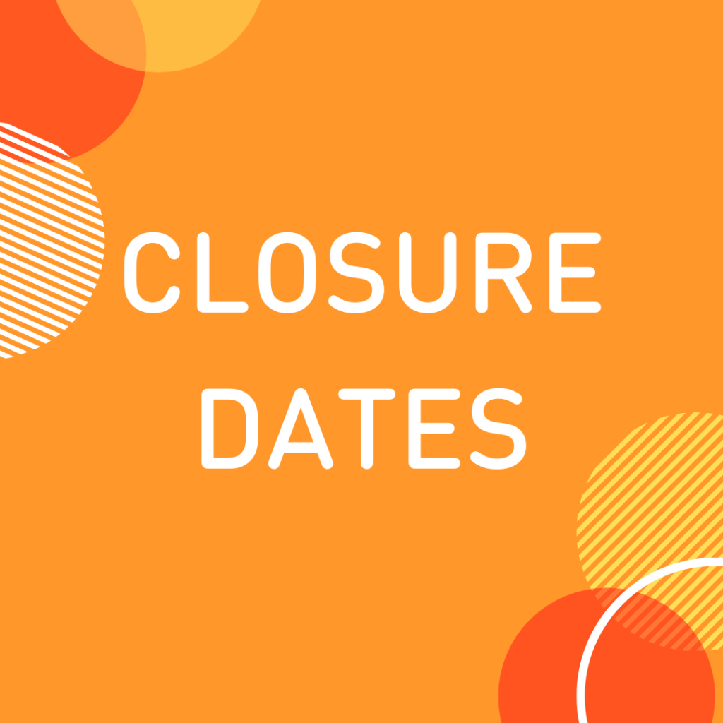 APT Closure Dates 2022-23